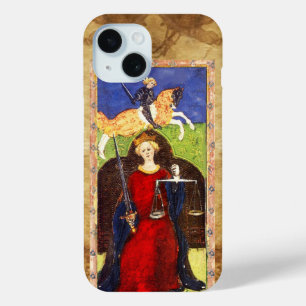 COQUE POUR iPhone 15 TAROTS DE RENAISSANCE ANTIQUE 8 / JUSTICE