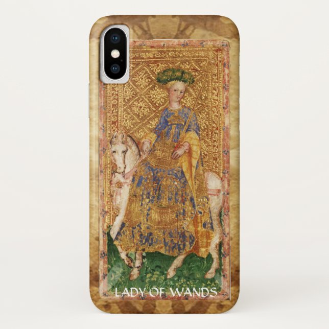 COQUES Case-Mate iPhone TAROTS DE RENAISSANCE ANTIQUE / FEMME DE VÊTEMENTS (Dos)