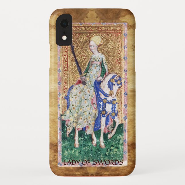COQUES Case-Mate iPhone TAROTS DE RENAISSANCE ANTIQUE / FEMME DES ÉPÈRES (Dos)