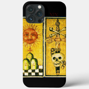 ETUI iPhone 13 PRO MAX TAROTS DE RENAISSANCE ANTIQUE /LE SOLEIL, L'ACE DE