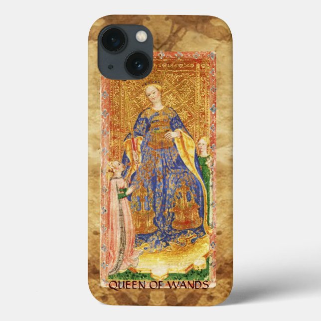 COQUES Case-Mate iPhone TAROTS DE RENAISSANCE ANTIQUE / REINE DE WANDS (Verso)