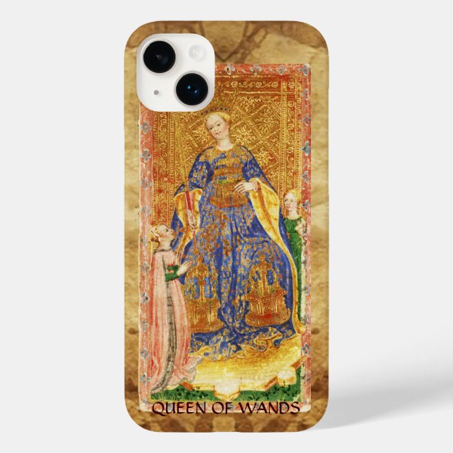 COQUES Case-Mate iPhone TAROTS DE RENAISSANCE ANTIQUE / REINE DE WANDS (Verso)