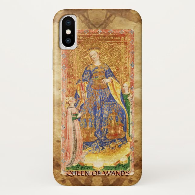 COQUES Case-Mate iPhone TAROTS DE RENAISSANCE ANTIQUE / REINE DE WANDS (Dos)