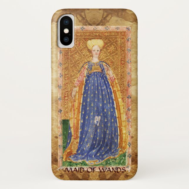 COQUES Case-Mate iPhone TAROTS RENAISSANCE ANTIQUE / SERVANTE DE BAGUETTES (Dos)
