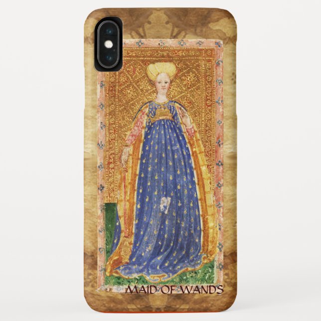 COQUES Case-Mate iPhone TAROTS RENAISSANCE ANTIQUE / SERVANTE DE BÂTONS (Dos)