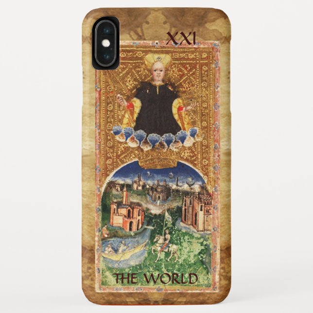 COQUES Case-Mate iPhone TAROTS RENAISSANCE ANTIQUES 21 / LE MONDE (Dos)