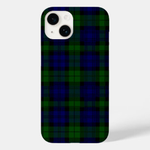 Coque Case-Mate iPhone Tartan Black Watch bleu vert carreaux