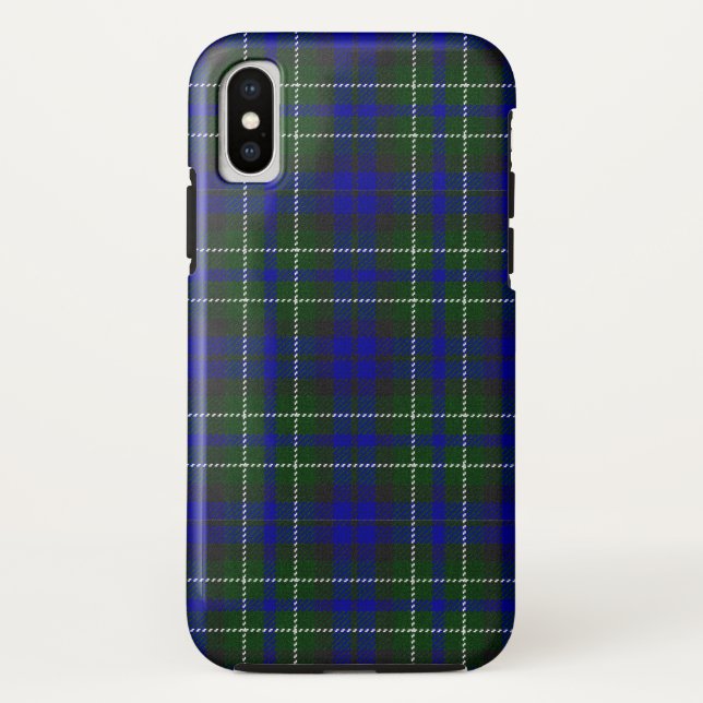 Coques Case-Mate iPhone Tartan bleu vert Macneil de Colonsay (Dos)