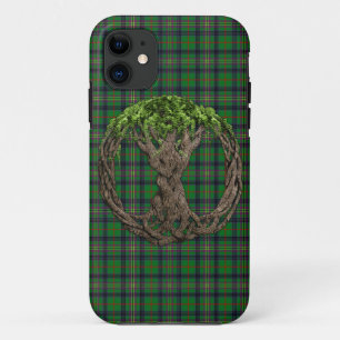 Coque iPhone 11 Tartan de Kennedy de clan et arbre de la vie