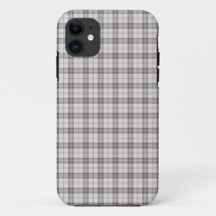 Coque iPhone 11 Tartan de mode gris