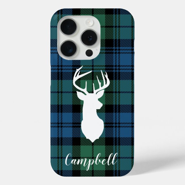 Coques Case-Mate iPhone Tartan de Noël Clan Campbell (Verso)