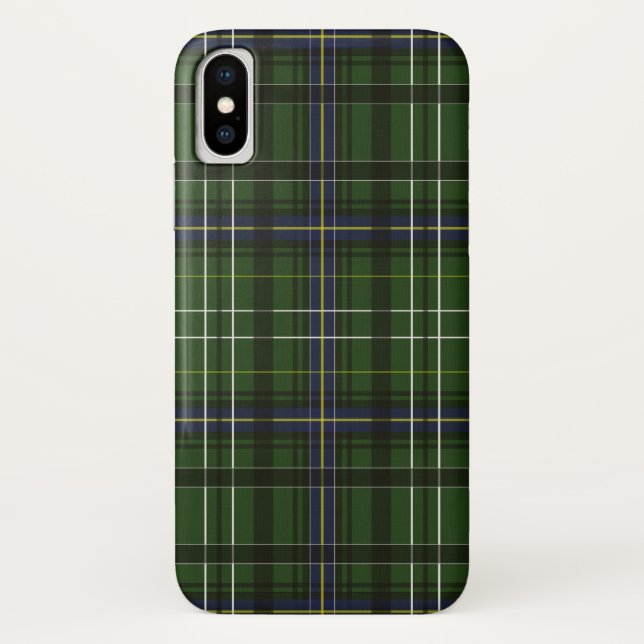 Coques Case-Mate iPhone Tartan en vert (Dos)