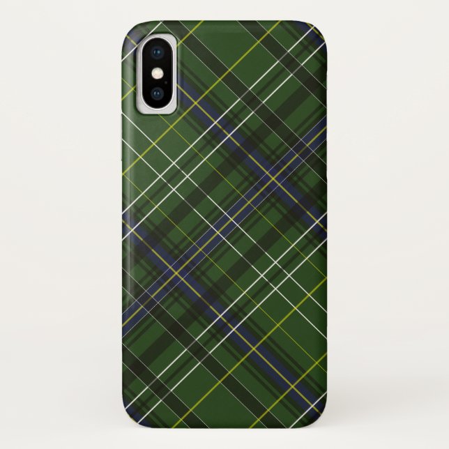 Coques Case-Mate iPhone Tartan en vert (Dos)