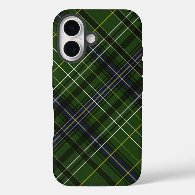 Coques Case-Mate iPhone Tartan en vert (Verso)