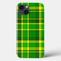Tartan jaune vert