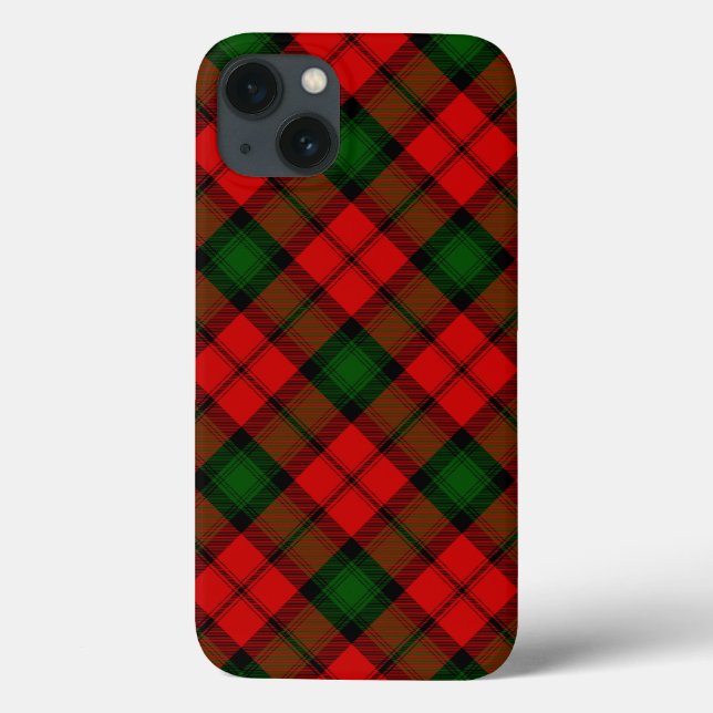 Coques Case-Mate iPhone Tartan Kerr rouge vert carreaux (Verso)