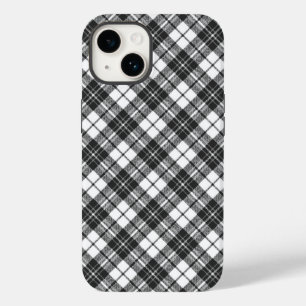 Coque Case-Mate iPhone Tartan motif vacances Noël noir blanc
