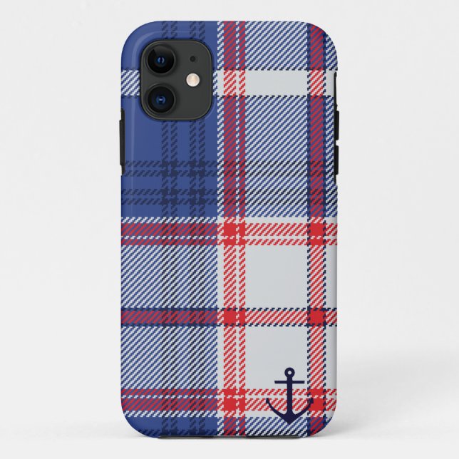 Coques Case-Mate iPhone Tartan nautique (Dos)