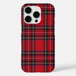 Coque iPhone 16 Pro Tartan rouge classique
