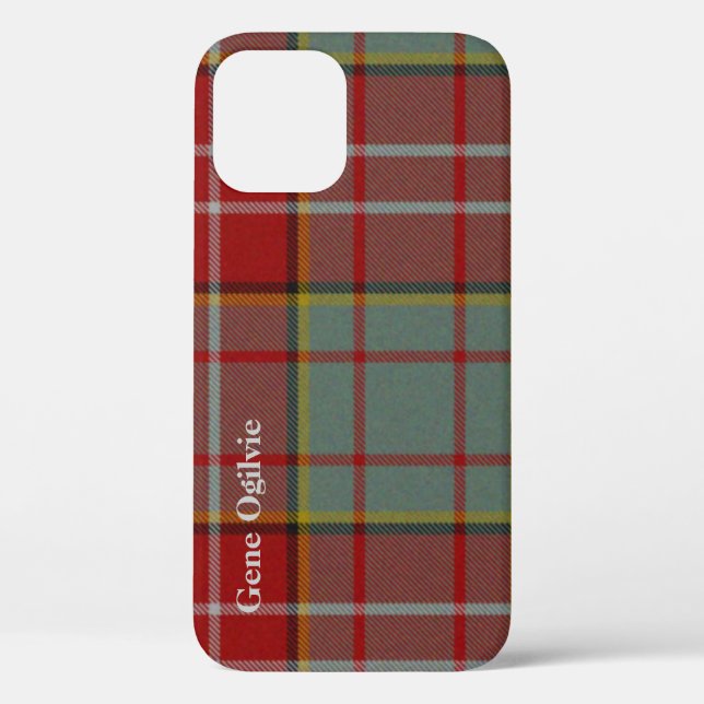 Coques Case-Mate iPhone Tartan rouge et gris (Verso)
