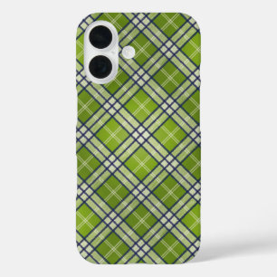 Coque Pour iPhone 16 Tartan vert