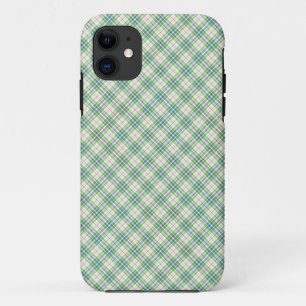 Coque Case-Mate iPhone Tartan vert bleu