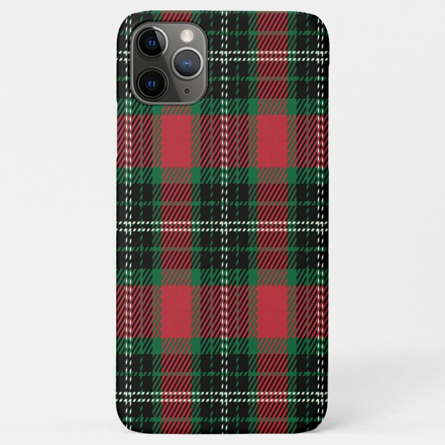 Coques Case-Mate iPhone Tartan vert et rouge (Dos)