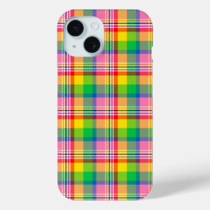Coque Case-Mate iPhone Tartan vert rose