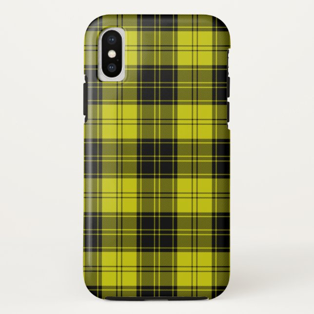 Coques Case-Mate iPhone tartane MacLachlan jaune et noir (Dos)