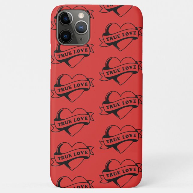 Coques Case-Mate iPhone Tatouage de cœur de véritable amour | Conception d (Dos)