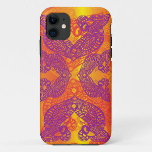 Coque Case-Mate Pour iPhone Tatouage d'oiseaux au henné tribal