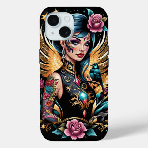 Coque Case-Mate iPhone Tatouages Et Roses 2