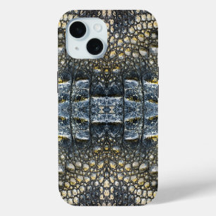 Coque Case-Mate iPhone Taupe moderne Croc Cuir Texture