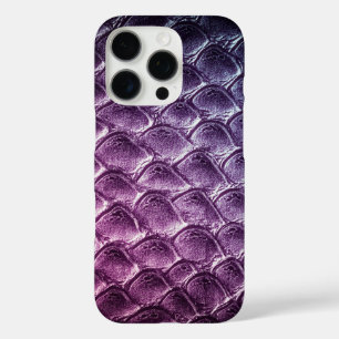 Coque iPhone 16 Pro Taupe moderne Croc Cuir Texture