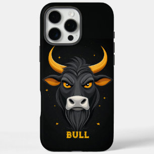 Coque iPhone 16 Pro Max Taureau en colère personnalisé