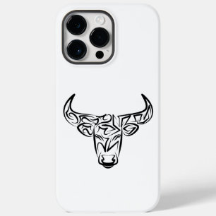 Coque Case-Mate iPhone Taureau tribal noir et blanc / Ox