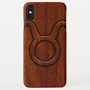 Etui iPhone Case-Mate Taurus Zodiac Connexion en acajou comme imprimé