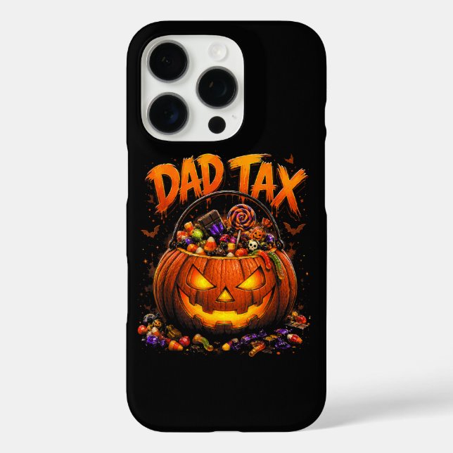 Coques Case-Mate iPhone Taxe Papa Drôle Halloween Citrouille (Verso)