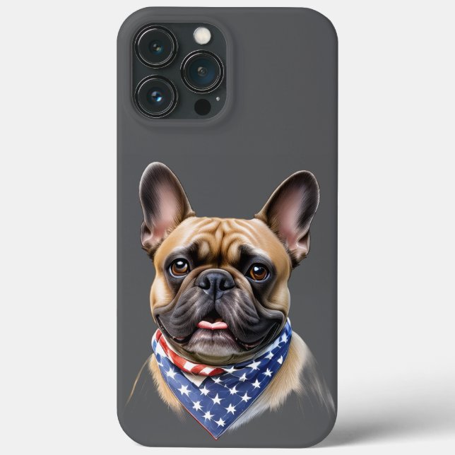 Coques Case-Mate iPhone Tchotchke de Labour Day de bouledogue français (Verso)