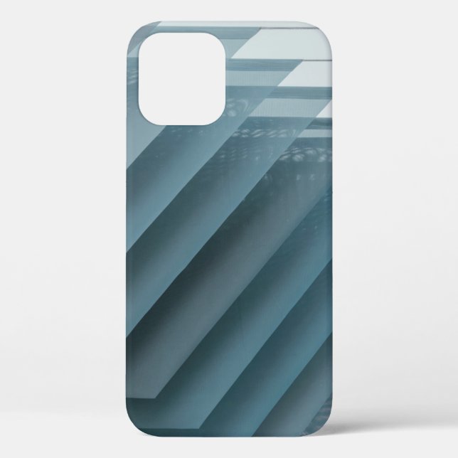 Coques Case-Mate iPhone Teal and white digital wallpaper (Verso)