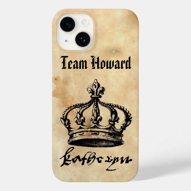 Coques Case-Mate iPhone Team Howard - Couronne et signature de Catherine H (Verso)