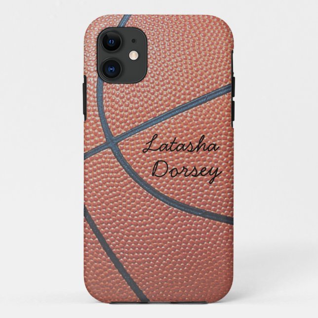 Coques Case-Mate iPhone Team Spirit_Basketball texture_Autograph-Style (Dos)