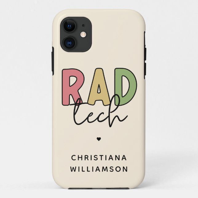 Coques Case-Mate iPhone Technologue radiologique sur mesure Rad Tech Radio (Dos)