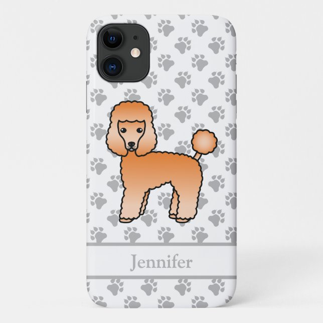 Coques Case-Mate iPhone Teckel Caniche Jouet Abricot Chien de Dessin Animé (Dos)
