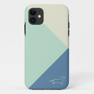 Coque Case-Mate Pour iPhone teckel géométrique minimal