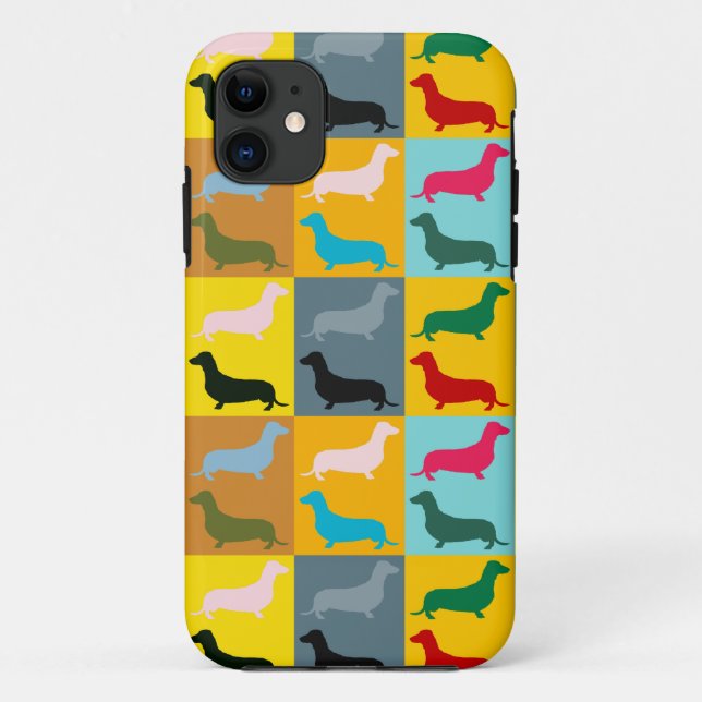 Coques Case-Mate iPhone Teckels d'art de bruit (Dos)