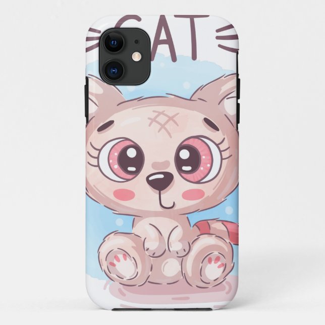 Coques Case-Mate iPhone Teddy Cute Cat (Dos)