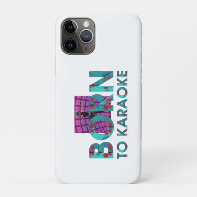 Coques Case-Mate iPhone TEE Né pour le Karaoke (Dos)