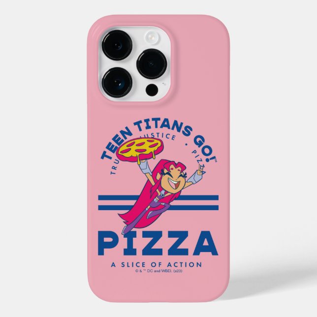 Coques Case-Mate iPhone Teen Titans Go ! Starfire "Truth Justice Pizza" (Verso)