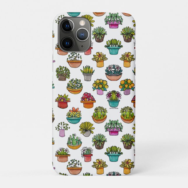 Coques Case-Mate iPhone Teindre les plantes dans des pots (Dos)